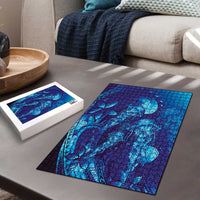 Purple Paradise Polynesia Jellyfish Puzzle Plumeria Polynesian Tattoo Glowing Vibes LT14 - Polynesian Pride