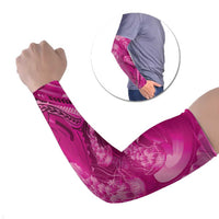 Pink Gradient Polynesia Jellyfish Arm Sleeves Plumeria Polynesian Tattoo Glowing Vibes