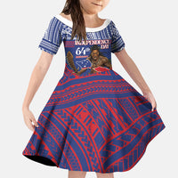 Personalised Samoa Independence Day Family Matching Tank Maxi Dress and Hawaiian Shirt 64th Anniversary Toa O Samoa