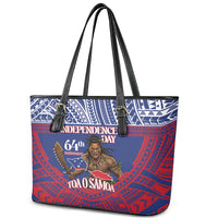 Samoa Independence Day Leather Tote Bag 64th Anniversary Toa O Samoa