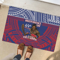 Samoa Independence Day Rubber Doormat 64th Anniversary Toa O Samoa