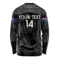 Custom New Zealand Silver Fern Football Long Sleeve Shirt Summer 2024 Olympic Go Aotearoa LT14 - Polynesian Pride