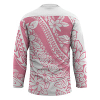 Polynesian Tiare Flower Pink Pastel Vibes Hockey Jersey