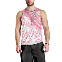 Polynesian Tiare Flower Pink Pastel Vibes Men Tank Top