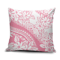 Polynesian Tiare Flower Pink Pastel Vibes Pillow Cover