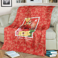 Aloha Hawaii Pua Aloalo Blanket Hawaiian Hibiscus Flowers Stylized Stamp LT14 - Polynesian Pride