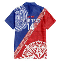 Tonga and Samoa Rugby Custom Family Matching Summer Maxi Dress and Hawaiian Shirt Ikale Tahi Manu Samoa Together - Polynesian Pride