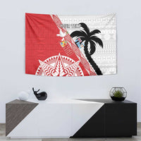 Fiji and Tonga Rugby Custom Tapestry Flying Fijians Ikale Tahi Together Pacific LT14 - Polynesian Pride