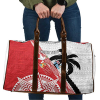 Fiji and Tonga Rugby Custom Travel Bag Flying Fijians Ikale Tahi Together Pacific - Polynesian Pride
