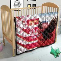 USA and Japan Rugby Custom Quilt Eagles Brave Blossoms Together Pacific - Polynesian Pride