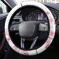 Canada and Japan Rugby Steering Wheel Cover Canucks Brave Blossoms Together Pacific - Polynesian Pride