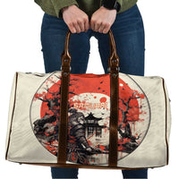 Samurai Warrior Japan Travel Bag Red-blossomed Tree Classic Japanese Stylized - Polynesian Pride