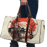 Samurai Warrior Japan Travel Bag Red-blossomed Tree Classic Japanese Stylized - Polynesian Pride