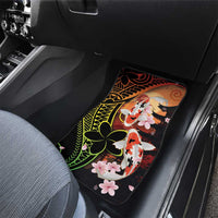 Hawaiian and Japanese Car Mats Koi Fish With Kanaka Polynesian Tattoo LT14 - Polynesian Pride