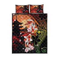 Hawaiian and Japanese Quilt Bed Set Koi Fish With Kanaka Polynesian Tattoo LT14 - Polynesian Pride