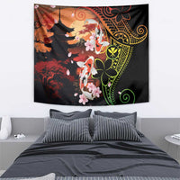 Hawaiian and Japanese Tapestry Koi Fish With Kanaka Polynesian Tattoo LT14 - Polynesian Pride
