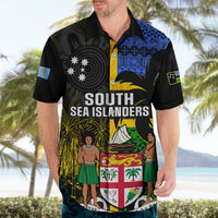 Personalised South Sea Islanders Hawaiian Shirt Kanakas With Fiji Coat Of Arms LT14 - Polynesian Pride