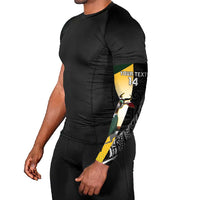 New Zealand and South Africa Rugby Custom Arm Sleeves Maori Silver Fern Springbok Together LT14 - Polynesian Pride