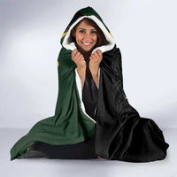 New Zealand and South Africa Rugby Custom Hooded Blanket Maori Silver Fern Springbok Together LT14 - Polynesian Pride