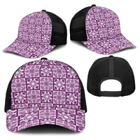 Poni Palaka Quilt Hawaii Baseball Net Cap Hawaiian Tropical Monstera Sea Turtle