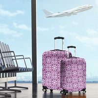 Poni Palaka Quilt Hawaii Luggage Cover Hawaiian Tropical Monstera Sea Turtle