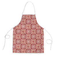 Ulaula Palaka Quilt Hawaii Apron Hawaiian Tropical Monstera Sea Turtle