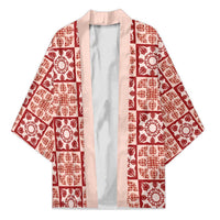 Ulaula Palaka Quilt Hawaii Kimono Hawaiian Tropical Monstera Sea Turtle