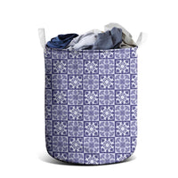 Polu Palaka Quilt Hawaii Laundry Basket Hawaiian Tropical Monstera Sea Turtle