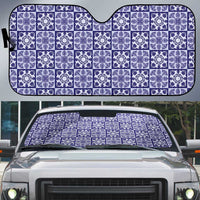 Polu Palaka Quilt Hawaii Auto Sun Shade Hawaiian Tropical Monstera Sea Turtle