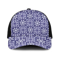 Polu Palaka Quilt Hawaii Baseball Net Cap Hawaiian Tropical Monstera Sea Turtle