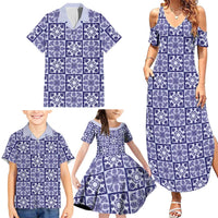 Polu Palaka Quilt Hawaii Family Matching Summer Maxi Dress and Hawaiian Shirt Hawaiian Tropical Monstera Sea Turtle LT14 - Polynesian Pride