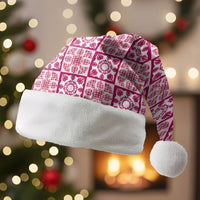 Akala Palaka Quilt Hawaii Christmas Santa Hat Hawaiian Tropical Monstera Sea Turtle