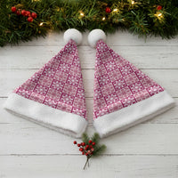 Akala Palaka Quilt Hawaii Christmas Santa Hat Hawaiian Tropical Monstera Sea Turtle
