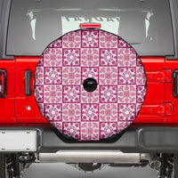 Akala Palaka Quilt Hawaii Spare Tire Cover Hawaiian Tropical Monstera Sea Turtle