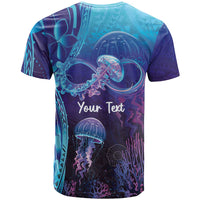 Polynesia Jellyfish Memorial Personalised T Shirt Infinity Jellies Polynesian Pattern
