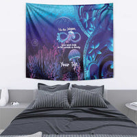 Polynesia Jellyfish Memorial Personalised Tapestry Infinity Jellies Polynesian Pattern