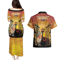 Australia And New Zealand ANZAC Couples Matching Puletasi and Hawaiian Shirt Aussie Kangaroo With Aotearoa Kiwi Lest We Forget LT14 - Polynesian Pride