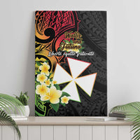 Wallis and Futuna Victory Day Canvas Wall Art Liberty Equality Fraternity Polynesian Plumeria LT14 - Polynesian Pride