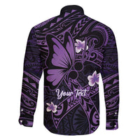 Personalised Fibromyalgia Awareness Month Family Matching Mermaid Dress and Hawaiian Shirt Fibro Warrior Strength In Every Struggle LT14 - Polynesian Pride