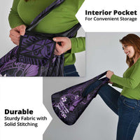 Personalised Fibromyalgia Awareness Month Grocery Bag Fibro Warrior Strength In Every Struggle LT14 - Polynesian Pride