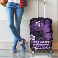 Personalised Fibromyalgia Awareness Month Luggage Cover Fibro Warrior Strength In Every Struggle