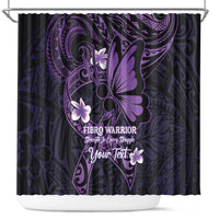 Personalised Fibromyalgia Awareness Month Shower Curtain Fibro Warrior Strength In Every Struggle LT14 Purple - Polynesian Pride