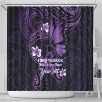 Personalised Fibromyalgia Awareness Month Shower Curtain Fibro Warrior Strength In Every Struggle LT14 - Polynesian Pride