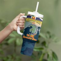 Niue ANZAC Day Tumbler With Handle We Will Remember Them Camouflage Style