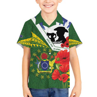 Cook Islands ANZAC Day Family Matching Puletasi and Hawaiian Shirt Last Post Lest We Forget