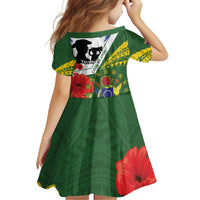 Cook Islands ANZAC Day Family Matching Tank Maxi Dress and Hawaiian Shirt Last Post Lest We Forget
