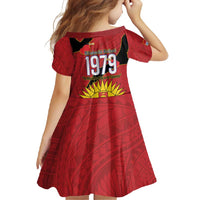 Mauri Kiribati Independence Day Family Matching Short Sleeve Bodycon Dress and Hawaiian Shirt 1979 Proud National Frigatebird LT14 - Polynesian Pride