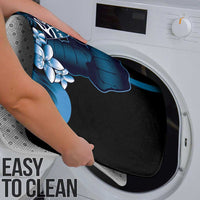 Blue Hafa Adai Guam Bathroom Set Chamorro Latte Stone Hand With Plumeria - Polynesian Pride