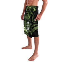 Green Hafa Adai Guam Lavalava Chamorro Latte Stone Hand With Plumeria