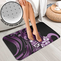 Purple Hafa Adai Guam Bathroom Set Chamorro Latte Stone Hand With Plumeria - Polynesian Pride